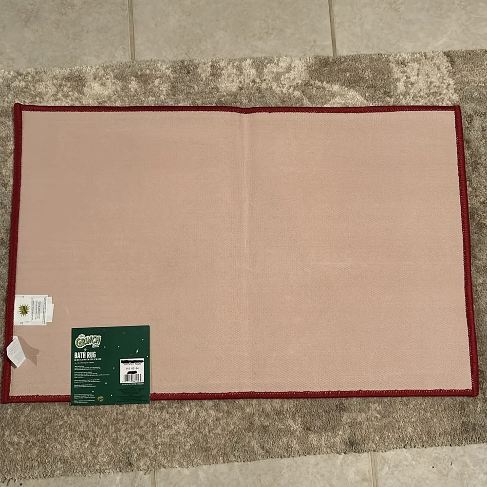Grinch bath rug